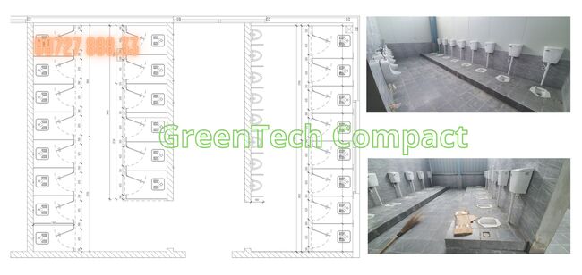 Thi công vách ngăn vệ sinh Compact